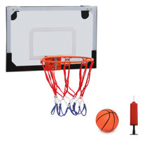 Franklin Sports Mini Basketball Hoops - Kids Indoor Over the Door Mini Hoop  + Basketball Sets - Perfect Game Accessory for Bedroom + Office Standard -  17.75 x 12