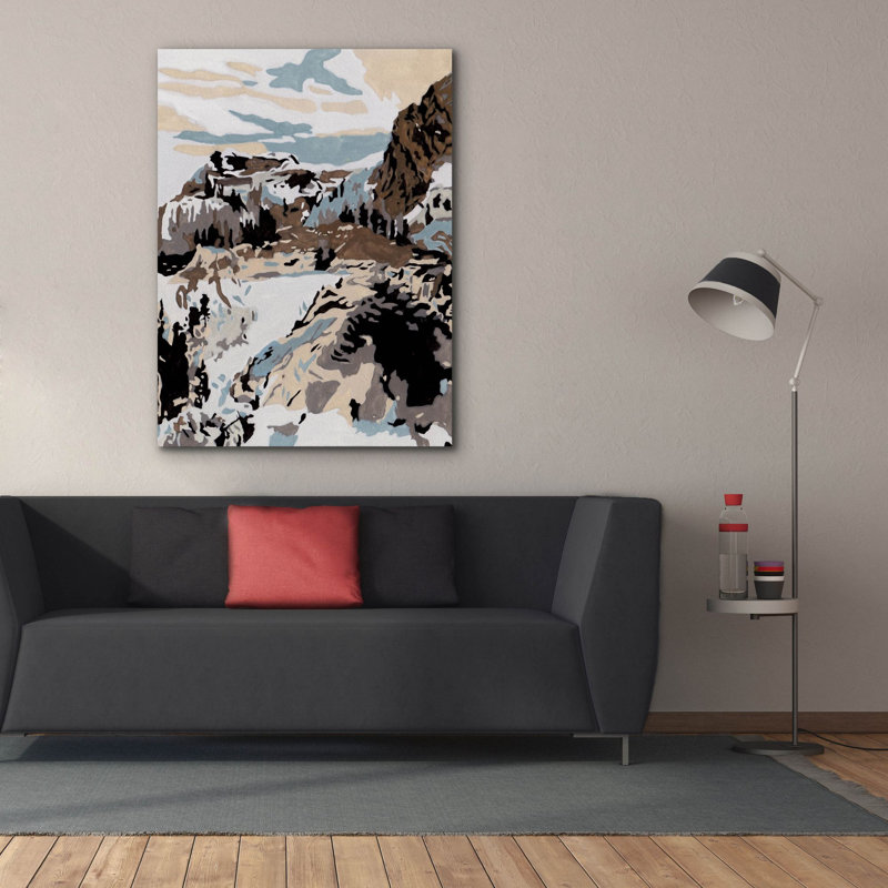 Toile épique Graffiti «Hush Peaks 1» par Melissa Wang, 40 po x 54 po, H 54 po x l 40 po
