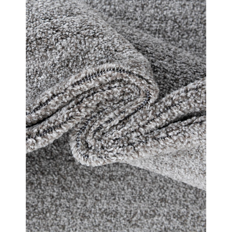 Tapis abstrait gris Islas, Rond 6 pi 1 po