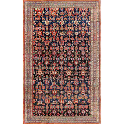 Antique One-of-a-Kind Rectangle 12'7" x 21'10" Hand Knotted Area Rug