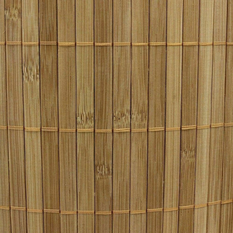 MantraRaj Round Bamboo Laundry Bin with Handles and Lid Collapsible Laundry Basket (Natural)