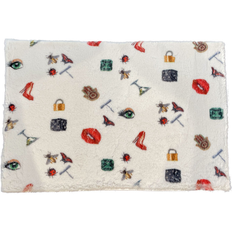 Precise Edge White Faux Fur Cloud Rectangle Washable Rug, Rectangle 10' x 14'