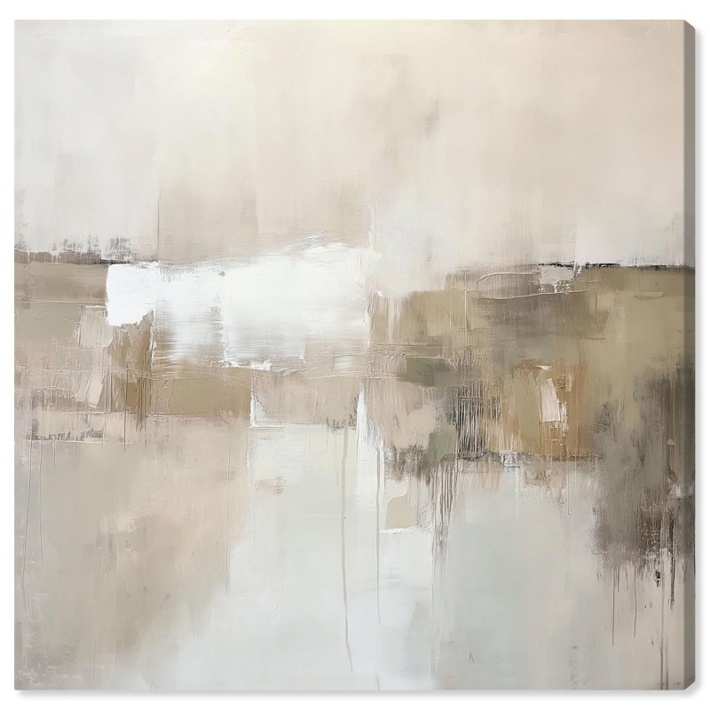 «Windswept Reverie I», toile minimaliste abstraite par Art Remedy, Toile tendue, H 20 po x l 20 po x P 1,5 po