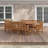 Anautica 8 - Person Patio Dining Set Extendable and Umbrella Hole Included Oval Table