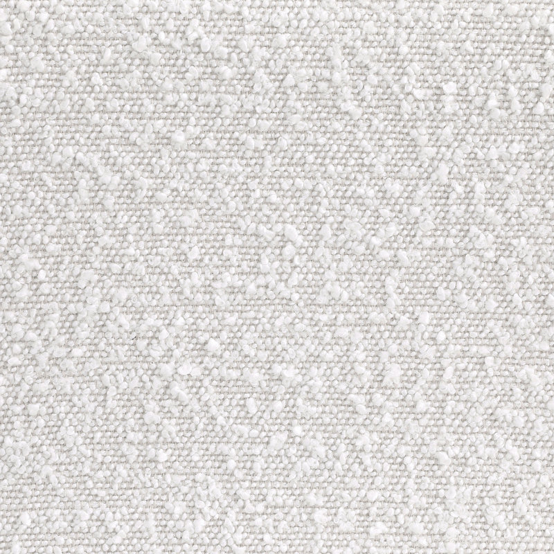 Chaise courbée incurvée crème Boucle, Crème