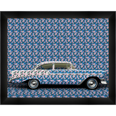 «Blue Car» par Thom Filicia - impression encadrée sur papier