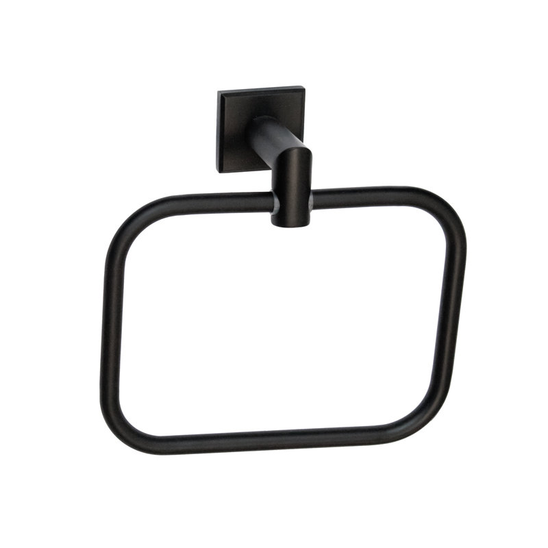 Ripple Towel Ring, Black