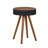 Farmhouse 15.7" Round Side Table With Carved Design, Can be Used as a End Table-2090489311