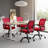 Set Of 2 Adjustable Office Chair With 360°Rotation, Height And Tilt Control,Gray-354288585