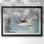 The Sloop «Lizzie» -Winslow Homer, reproduction encadrée avec passe-partout et verre 1873-541737222-541737336-541737339