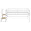 Lit mezzanine moyen avec escalier de rangement-979422252
