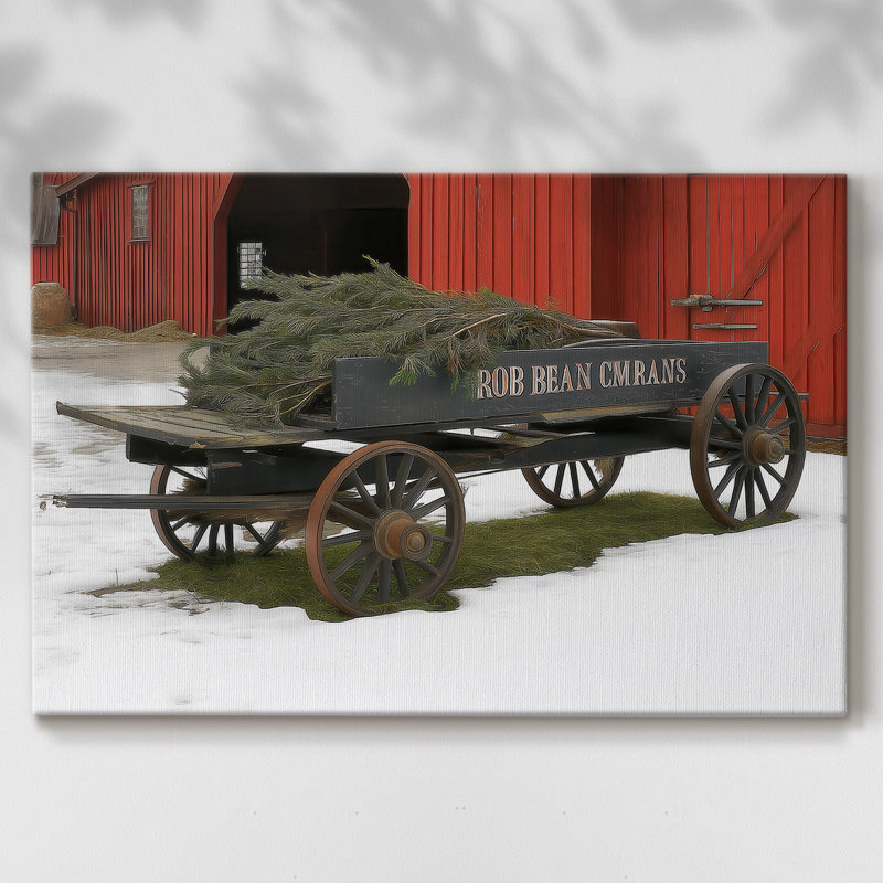 Berry Blessing of Wreath - Toile tendue avec châssis de qualité supérieure, H 12 po x l 8 po