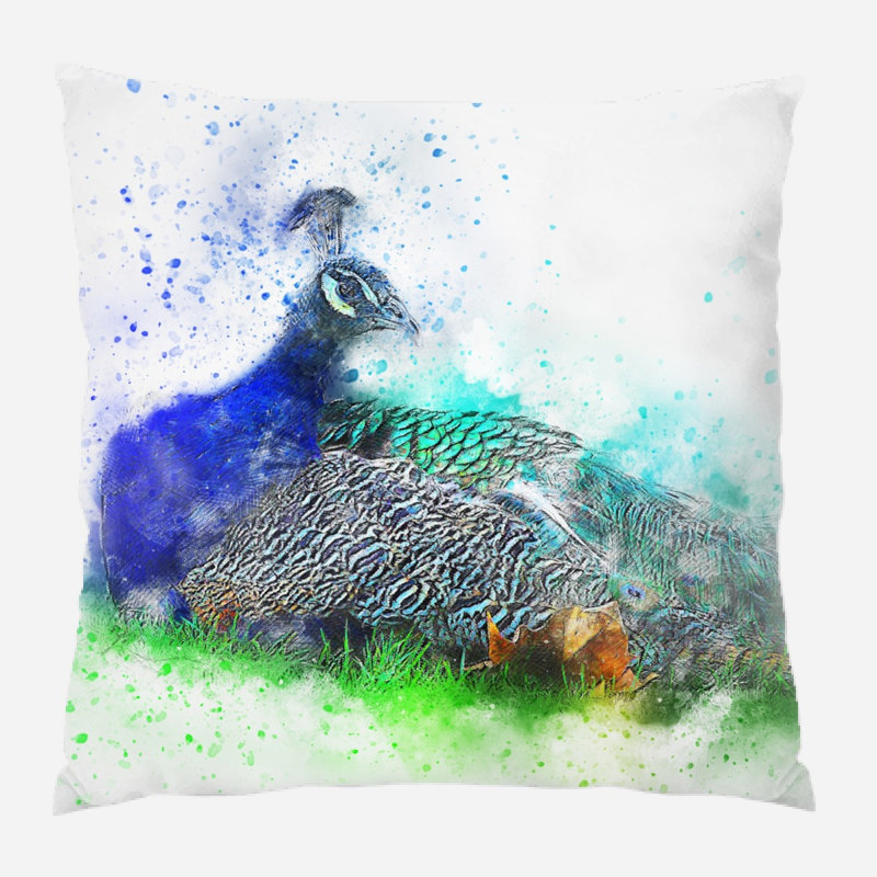 Weatherwax Solid Colour Outdoor Reversible Throw Pillow, Microsuede, Indoor