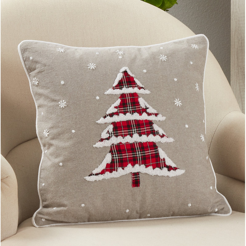 Plaid Christmas Collection Plaid Cotton Pillow Cover