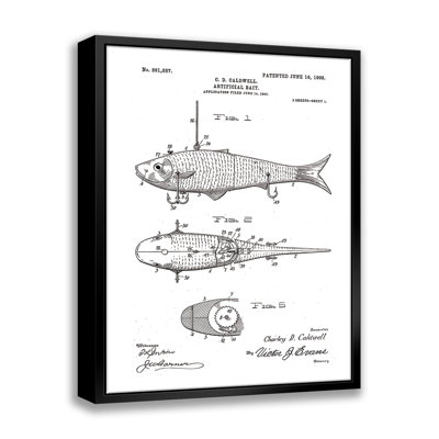 Leurre de pêche breveté par Stanley Print House - on