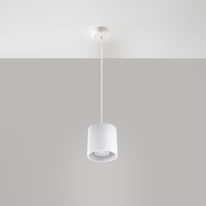Orbis 1 1 - Light Drum Pendant, White, White, White