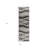 6' Gray And Black Geometric Runner Rug