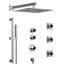 Système de douche thermostatique Relaxajet avec douche à main à 2 fonctions, pomme de douche à haute pression de 12 po avec valve brute-92871744