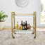 Baylor Metal Bar Cart with Wheels