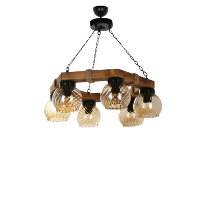 Lustre unique à 6 lumières Buddy