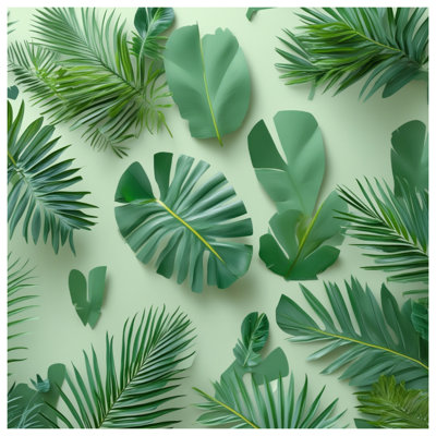 Tropical Palm Leaves Comforter