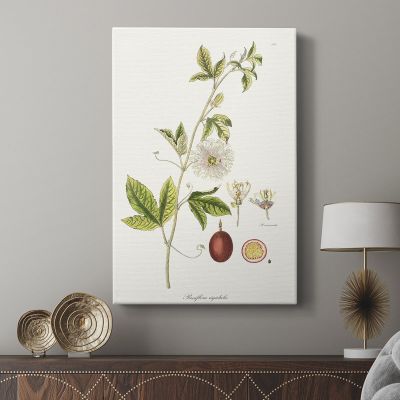 Passion Flower Trio II - galerie sur mesure Cavas, H 12 po x l 8 po