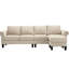 Canapé modulaire beige avec rangement - 4 rangements modernes pour le salon,-5032715