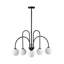 Bradrick 6-Light Dimmable Frosted Glass Sputnik Sphere Chandelier-768036062