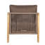 Chaises longues confortables de patio, chaise moderne de corde en bois d'acacia pour la terrasse