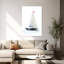 Voilier classique, contemporain, élégant, océan côtier, art mural-988383175