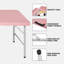 Table pliante portative rose 4 pi 4 po poids pliable intérieur et extérieur 135 kg pour le camping (table incluse seulement)-363244447