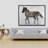 " Gambading Abstract Horse "