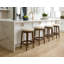 Archon Upholstered Stool with Solid Wood Frame