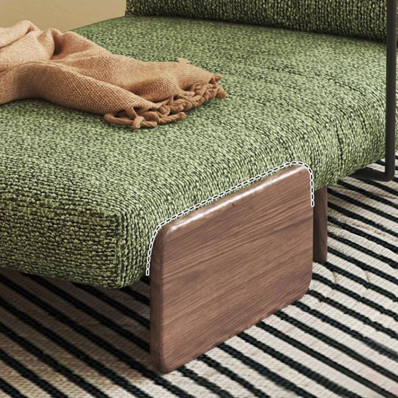 Coussin convertible 35,43 po en polyester vert, 32.28"H x 35.43"L x 31.50"W