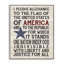 «Pledge of Allegiance», reproduction d'impression sur toile-1975232920-1971310835