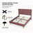 Eriksay Low Profile Upholstered Platform Bed with Wingback Headboard-1653282085-1683457355