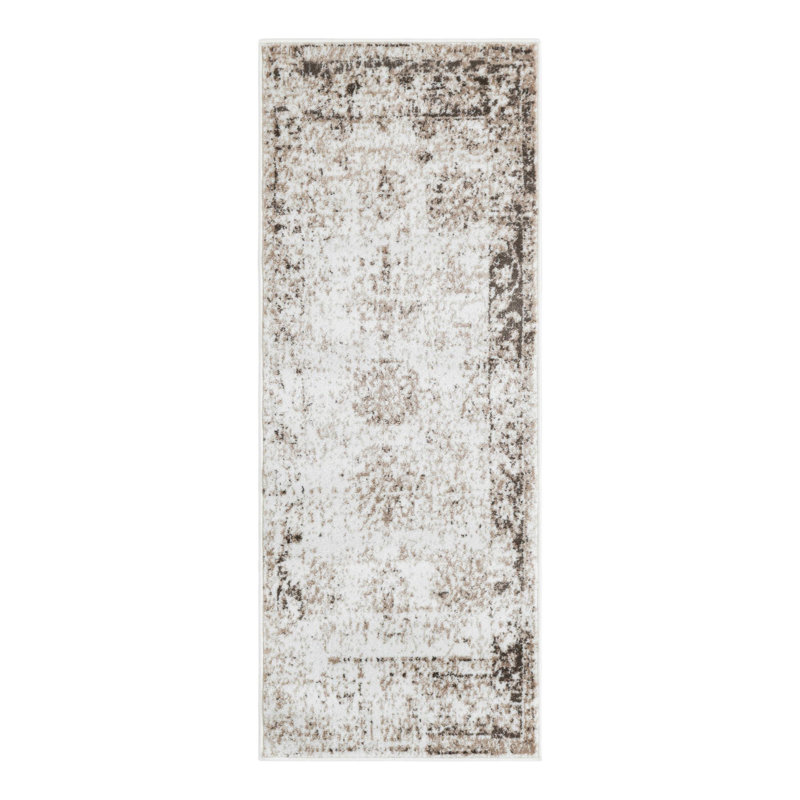 Tapis Brandt, Tapis de couloir 2 pi x 5 pi 1 po, Non, Beige /Brun clair