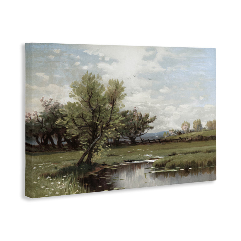 Toile de paysage de printemps extatique, design par Lula Bijoux & co., H 20 po x l 30 po
