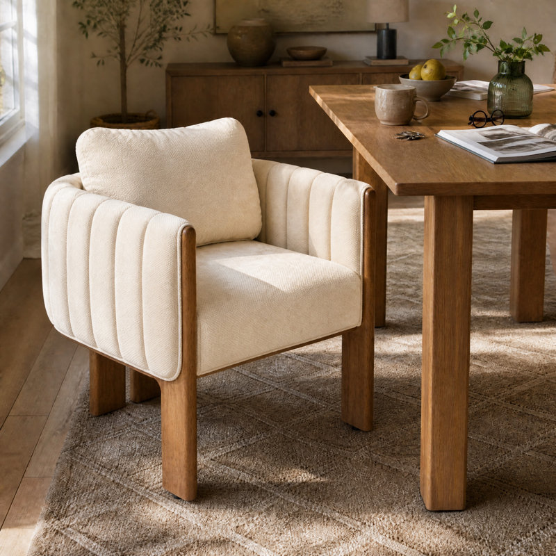 Cayson Dining Chair, 1, Beige Fabric