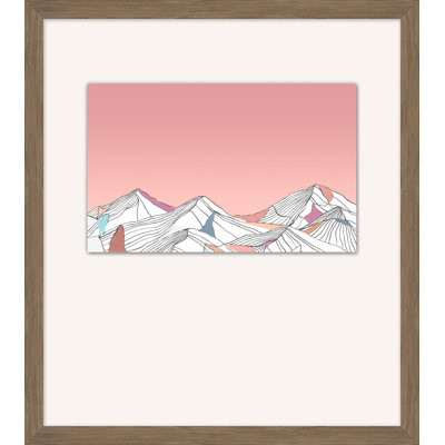 Sunset Mountain Range Accent Print by Christopher Kennedy
