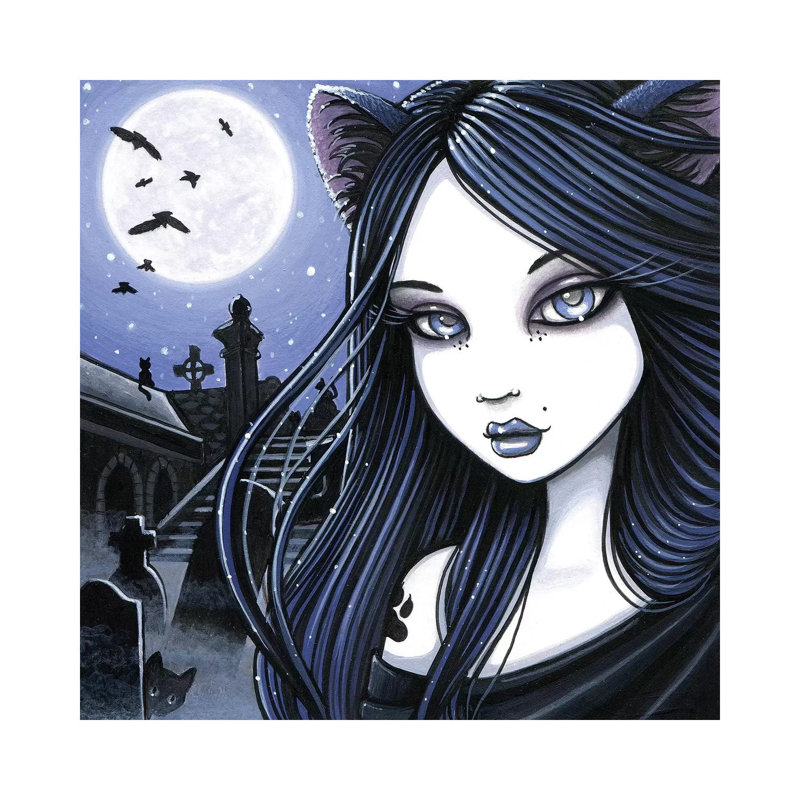 Lilla by Myka Jelina - Wrapped Canvas Print, 66.04 cm H x 66.04 cm W x 3.175 cm D