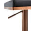 Tabouret de bar pivotant à hauteur réglable Nova-70970139-70970138