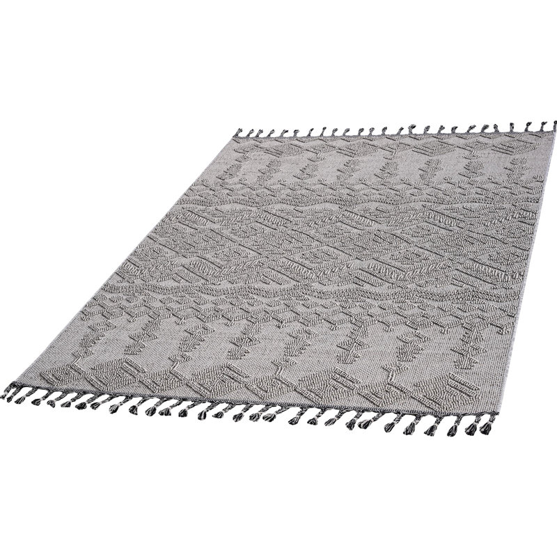 Loom & 4X6 White Rug - Non-Shedding, For High-Footfall Areas High-Traffic Hallways