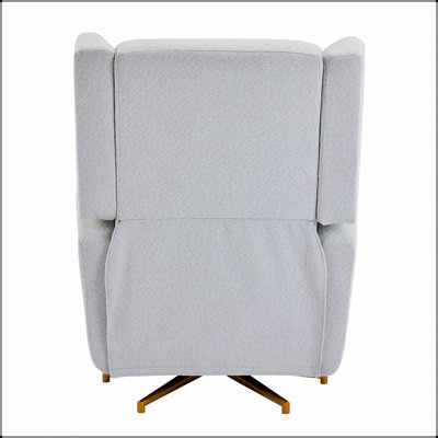 Fauteuil inclinable électrique avec pivot à 360 ° et base 5 étoiles dorée, réglable pour un confort et un style ultimes
