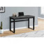 Bureau d'ordinateur, bureau personnel, debout, réglable, L 48 po, travail, ordinateur portable, stratifié gris, métal noir, contemporain, moderne-1214519173