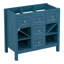 Meuble-lavabo de 36 po sans lavabo, armoire de rangement en bois massif, meuble-lavabo autoportant avec 5 tiroirs et portes à fermeture douce, n'inclut pas le lavabo-115302036