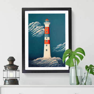 Licio Cute Lighthouse - Picture Frame Print