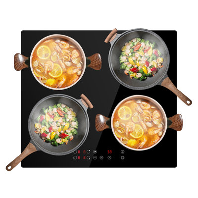 7000W Built-in Touch Control Electric Induction Ceramic Hob 4 Zone Cooker