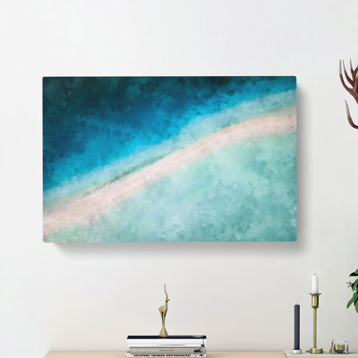 Kaafu Atoll Beach In The Maldives - Wrapped Canvas Painting