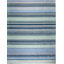 Tapis bleu moderne en laine noué à la main à motif géométrique Pixelation-1950209179